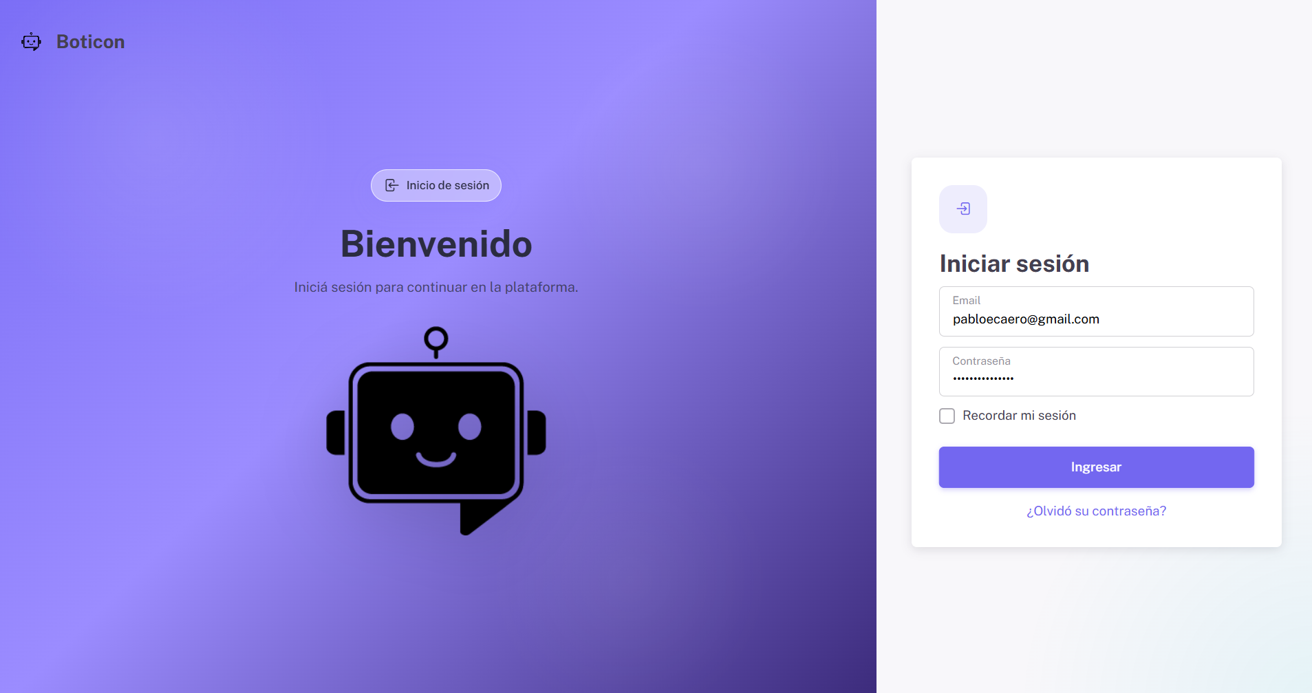 Captura de pantalla de Boticon